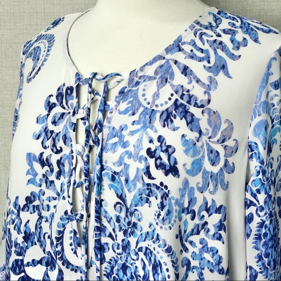 Show Me Your Mumu Lulu Tunic in Ryan Secrest Blue Paisley Print - Picture 6 of 13